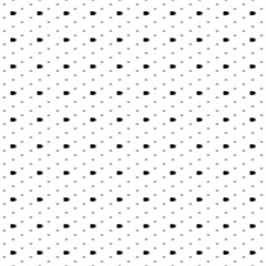 Square seamless background pattern from geometric shapes are different sizes and opacity. The pattern is evenly filled with small black video camera symbols. Vector illustration on white background