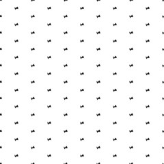 Square seamless background pattern from geometric shapes. The pattern is evenly filled with small black camera symbols. Vector illustration on white background