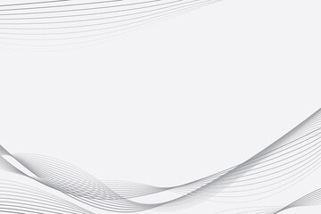 Naklejka premium Abstract wave element design on white background. Intricate curves and beautifully arranged.