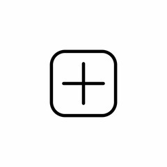Obraz premium Add Button Social Media Icon. Vector illustration for graphic design, Web, UI, app.