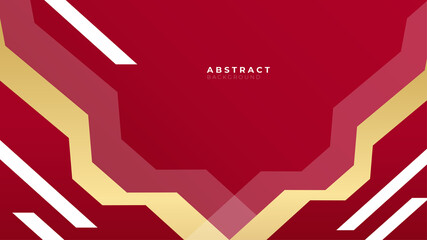 Red gold abstract geometric background