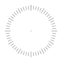 Round dials. Vintage watch , stopwatch and 12-hour round dial. The stopwatch dial. Collection of isolated vector symbols on a white background, clock face