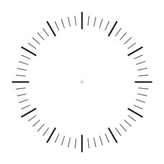 Round dials. Vintage watch , stopwatch and 12-hour round dial. The stopwatch dial. Collection of isolated vector symbols on a white background, clock face