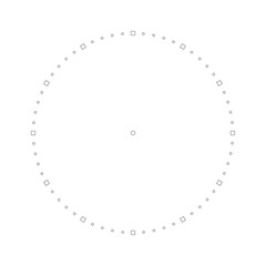 Round dials. Vintage watch , stopwatch and 12-hour round dial. The stopwatch dial. Collection of isolated vector symbols on a white background, clock face