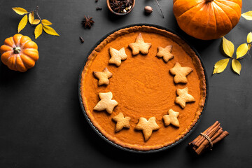Thanksgiving pumpkin pie
