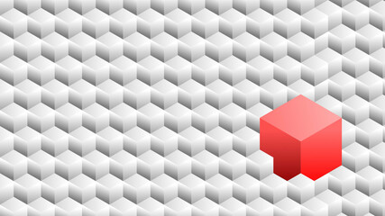 Different cubes with cubes that are seamlessly tiled with cubes.