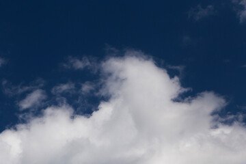 white cloud in a blue sky