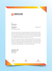 Cyan Letterhead template vector, minimalist style, printing design, business template, Clean Print-ready Style Colorful, layout, Blue background concept