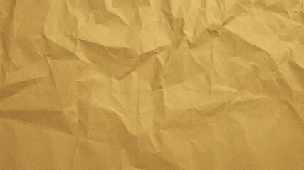 Recycle Paper Texture background. Crumpled Old kraft paper abstract shape background with space Yellow crumpled paper for text high resolution.