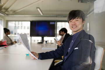 Businessman in conference room meeting