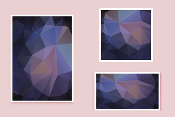 abstract textured polygonal background vector. Blurry triangle design. The pattern can be used for the background.	