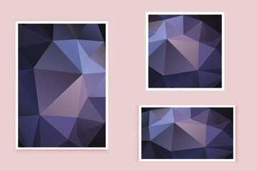 abstract textured polygonal background vector. Blurry triangle design. The pattern can be used for the background.	