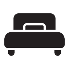 single Bed glyph icon
