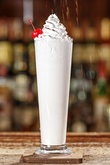 Coffee cocktail with alcohol