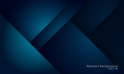 Modern geometric shapes graphics on abstract blue background pattern. Eps10 vector.