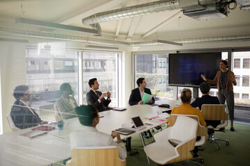 Obraz premium Business people in conference room meeting