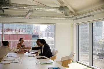 Business people in conference room meeting