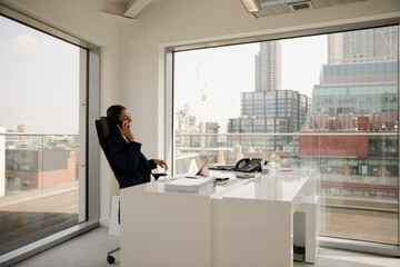 Portrait of confident businesswoman in office