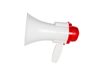 Megaphone isolated on white background.