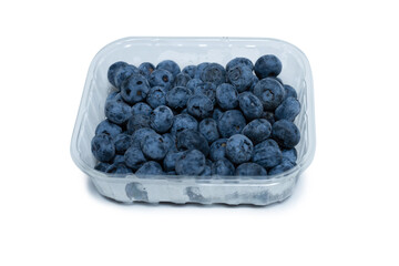 Group of fresh blueberry isolated on a white background.