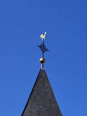 steeple with cock typical of german churches