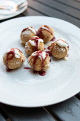 homemade cottage cheese donuts balls