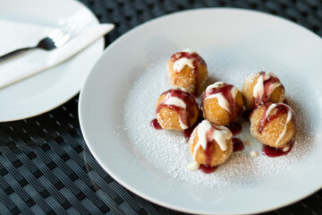 homemade cottage cheese donuts balls