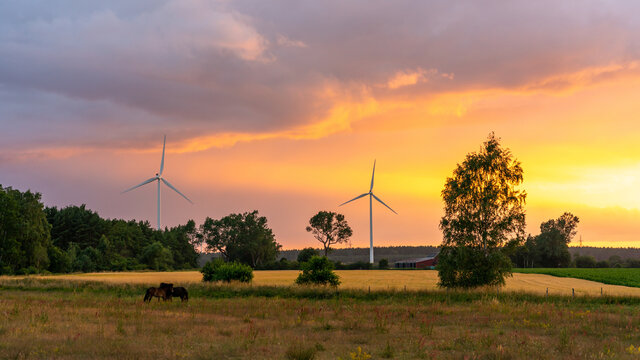 Sunset in Vanneberga, Sk&aring;ne, Sweden