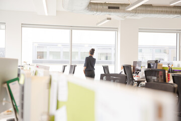 Open plan office interior