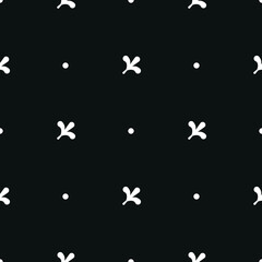 Seamless diagonal inverse black and white vintage textile pattern vector