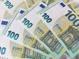euro banknotes background