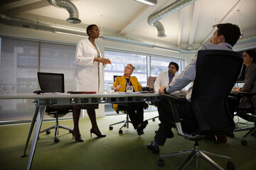 Business people in conference room meeting