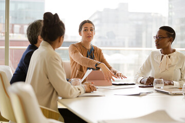 Business people in conference room meeting