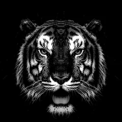 Foto op Canvas head of a tiger © reznik_val