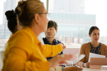 Business people in conference room meeting