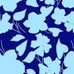  naadloos patroon met blauwe bloemen © Natalya