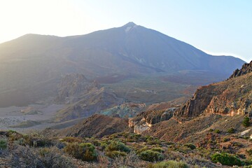 Atardecer en el Teide con calima en el aire