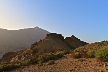 Atardecer en el Teide con calima en el aire