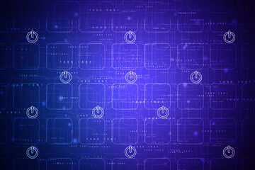 2d illustration power symbol
