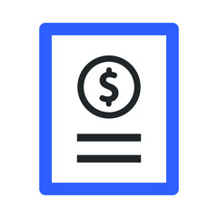 financial document icon design vector