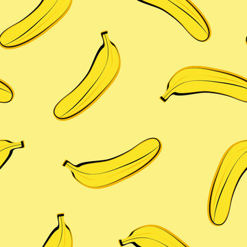 Banana seamless pattern