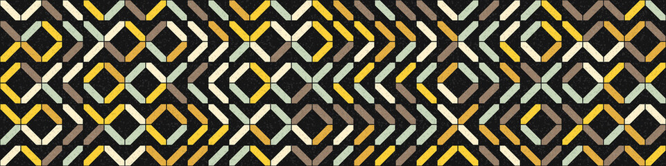 Abstract Geometric Pattern generative computational art illustration