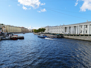Naklejka premium The Bridges of St. Petersburg. Rivers in St. Petersburg.
