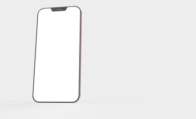 phone 3d illustration mockup smartphone isolated.