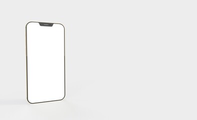 phone 3d illustration mockup smartphone isolated.