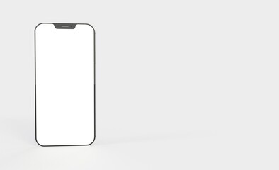 realistic smartphone template mockup for user experience presentation. Stylish concept design for websites, applications and landing pages. 3d