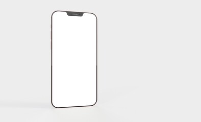 realistic smartphone template mockup for user experience presentation. Stylish concept design for websites, applications and landing pages. 3d