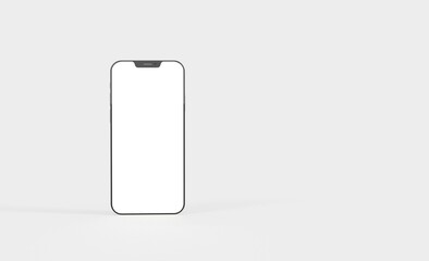 realistic smartphone template mockup for user experience presentation. Stylish concept design for websites, applications and landing pages. 3d