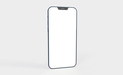 realistic smartphone template mockup for user experience presentation. Stylish concept design for websites, applications and landing pages. 3d