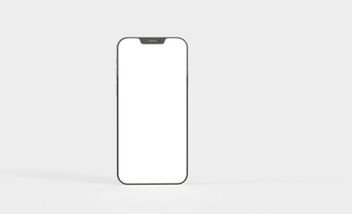 realistic smartphone template mockup for user experience presentation. Stylish concept design for websites, applications and landing pages. 3d